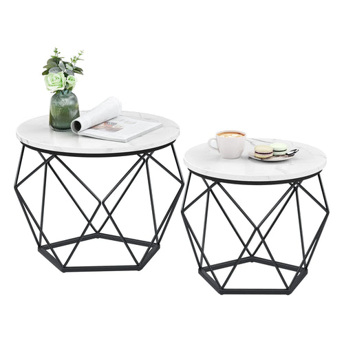 VASAGLE Round Coffee Table