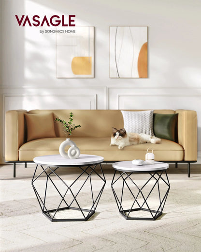 VASAGLE Round Coffee Table