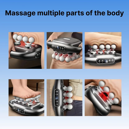 6-Head Deep Tissue Massage Gun