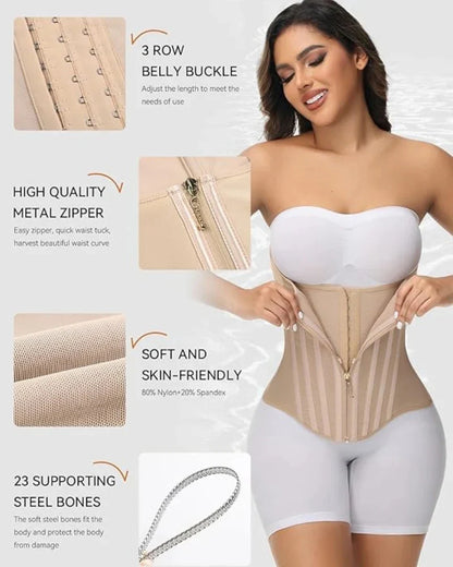 Somvea High Compression Curved Boned Waist Trainer