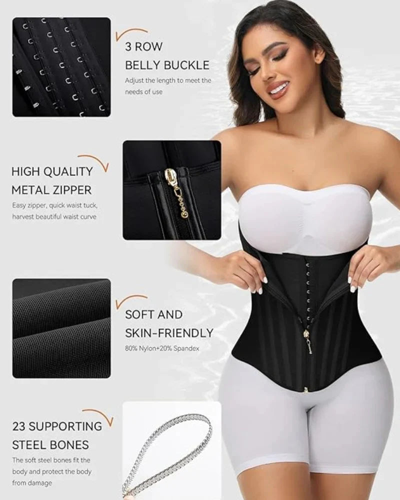 Somvea High Compression Curved Boned Waist Trainer